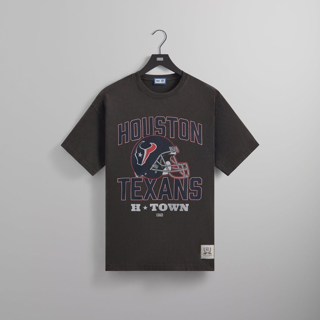 image of Kith x Nfl Houston Texans Vintage Tee in Black, Men's (Size 2XL)