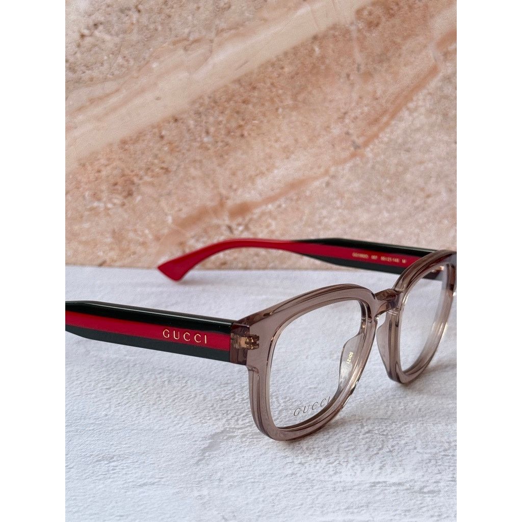 Gucci NEW Gucci GG1992O Transparent Brown Eyeglasses Frames Size ONE SIZE - 4 Thumbnail