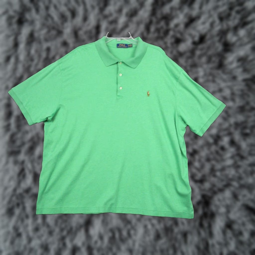 Polo Ralph Lauren Polo Ralph Lauren Polo Shirt Mens 3XB Green Big & Tall Embroidered Pony Golf Size US XXL / EU 58 / 5 - 1 Thumbnail
