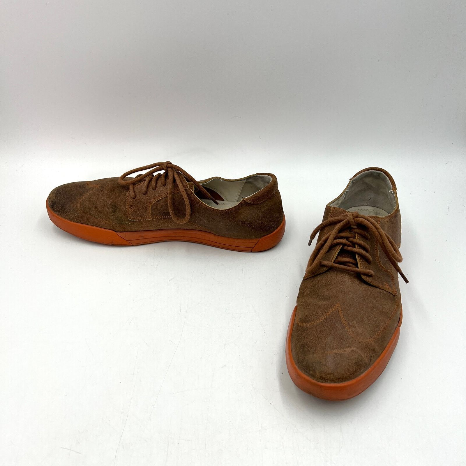 Cole Haan Cole Haan Jasper Wing Tip Suede Brown Orange Shoes Size US 11 / EU 44 - 6 Thumbnail