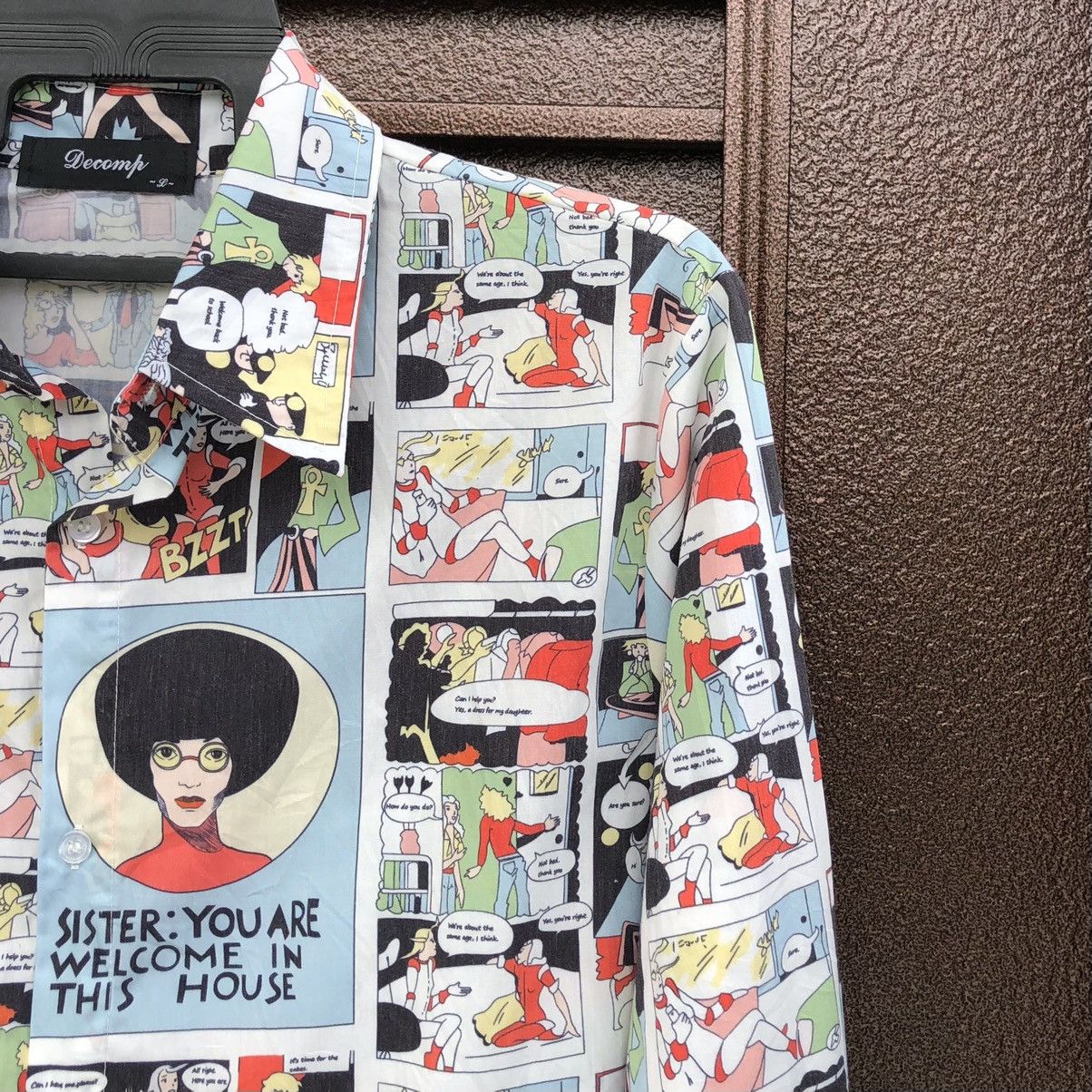 Japanese Brand Decomp Print Comic Book Long sleeve Shirt Size US L / EU 52-54 / 3 - 5 Thumbnail