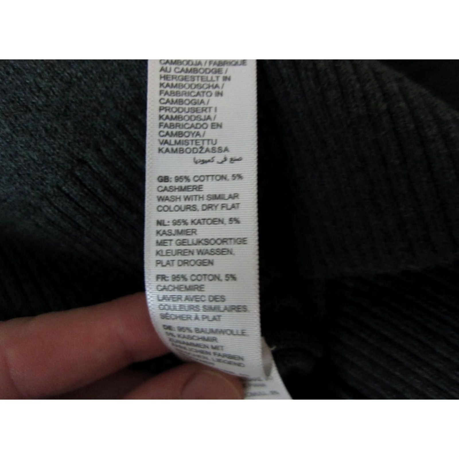 FatFace Fat Face Sweater Mens Medium Green Cashmere Cotton Knit Casual Adult 80s Size US M / EU 48-50 / 2 - 6 Thumbnail