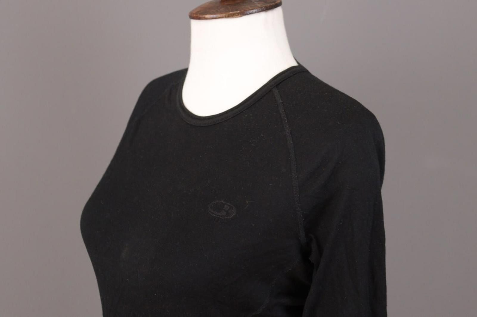 Icebreaker Icebreaker Black Merino Wool Long Sleeve Top Thermo T-Shirt Size M / US 6-8 / IT 42-44 - 8 Thumbnail