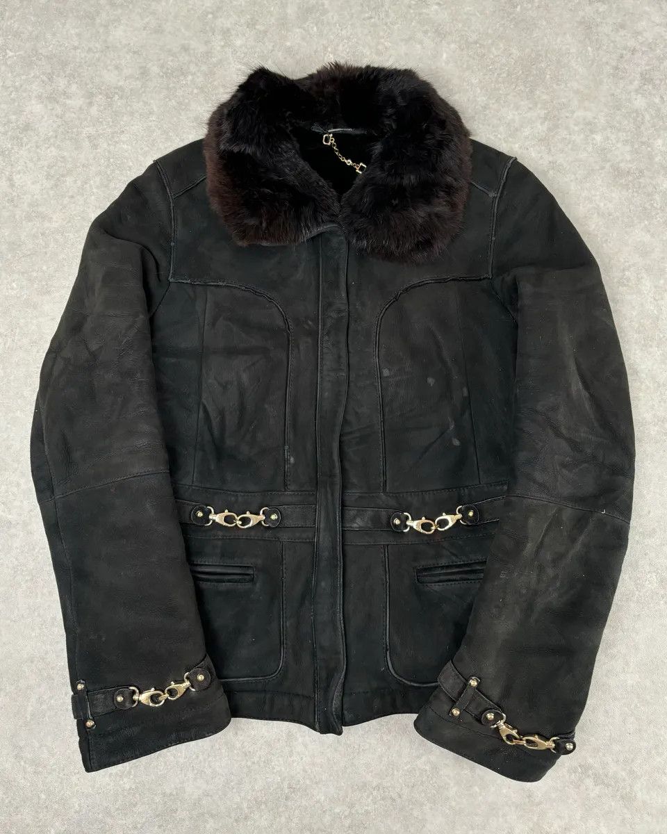 Gucci 2000s Gucci Black Fur Shearling Leather Premium Jacket Size US S / EU 44-46 / 1 - 1 Thumbnail