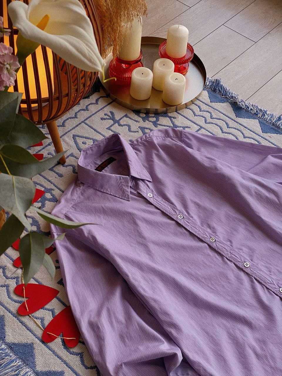 Etro Etro Shirt Purple Strip Size 40S - 4 Thumbnail