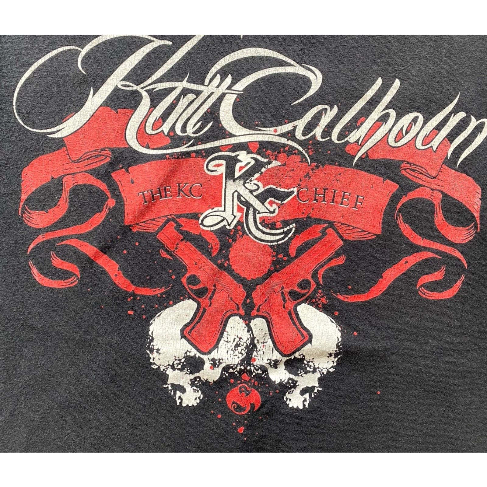 Vintage Kutt Calhoun The KC Chief Strange Music T Shirt Mens XL Alstyle Black Flaws Wear Finish Size US XL / EU 56 / 4 - 7 Thumbnail