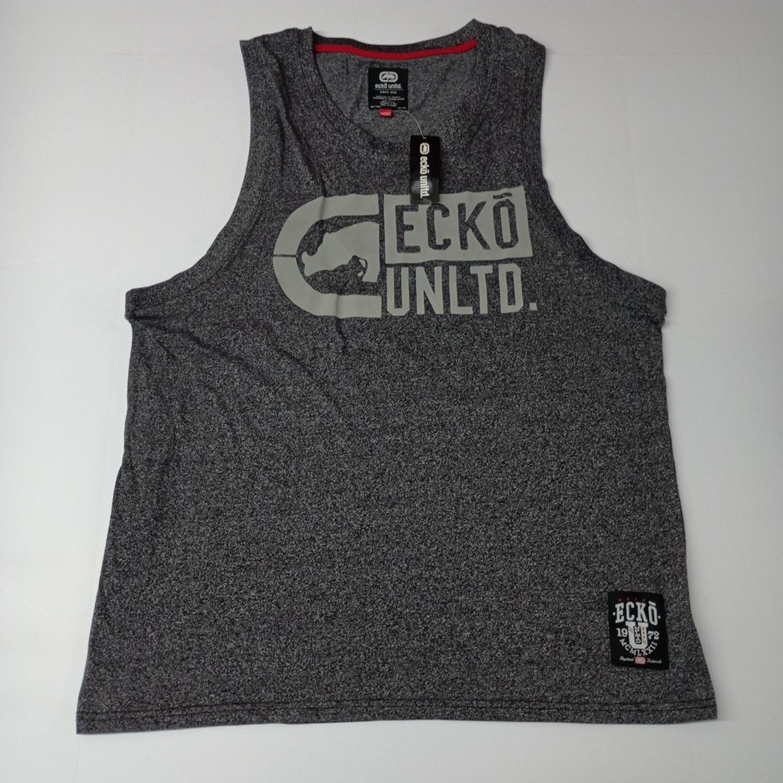 Ecko Unltd. Ecko Unltd Men's Tank Top Size 2XL Heather Gray Rhino Logo Size US XXL / EU 58 / 5 - 1 Thumbnail