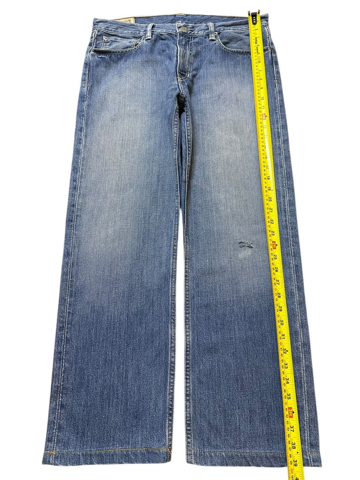 Polo Ralph Lauren Vintage Polo Ralph Lauren Blue Faded Wash Style Baggy Jeans Size US 34 / EU 50 - 14 Thumbnail