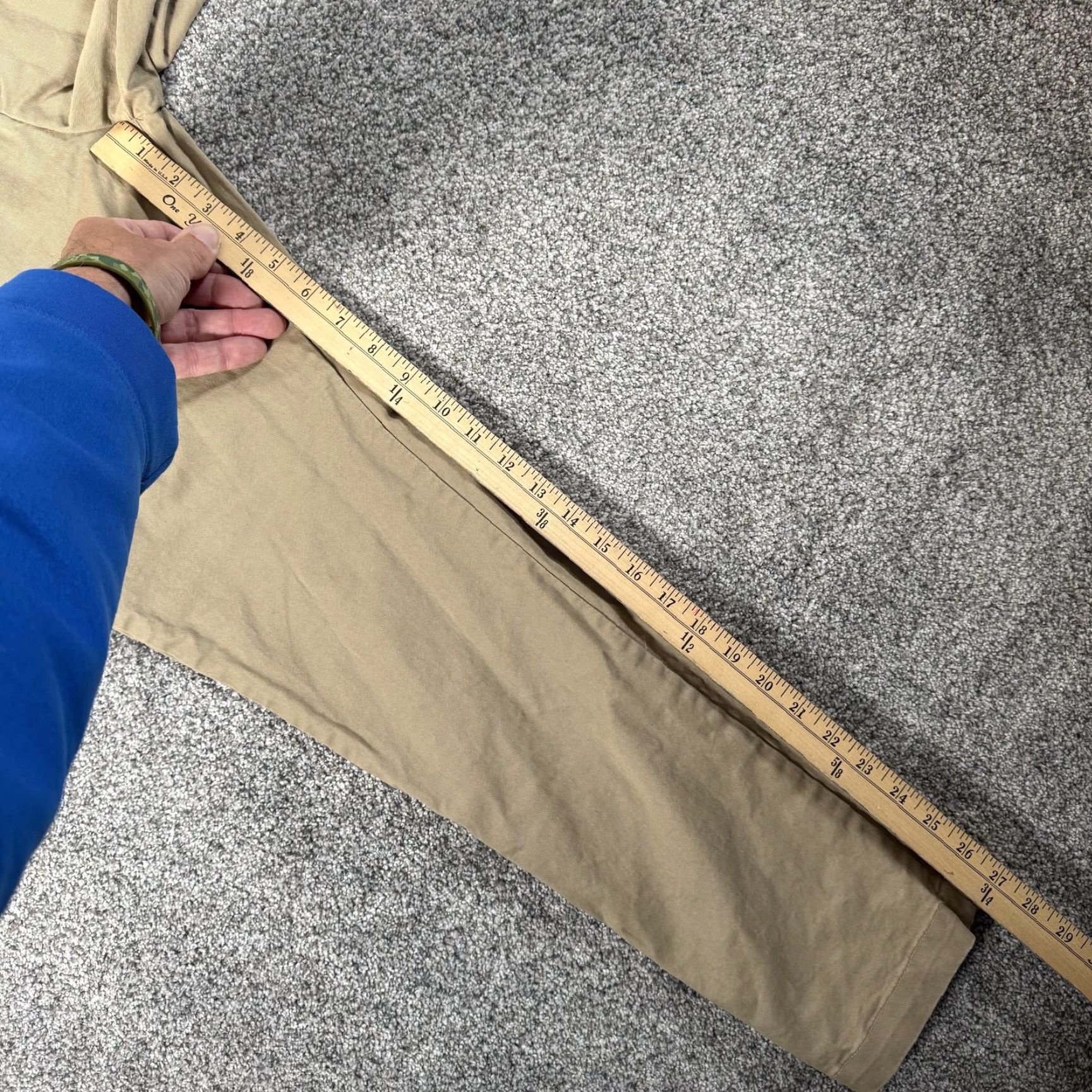 Gap Gap Pants Khaki 28x27.5 Straight Performance Chino Flat Front Regular Mens 28 Inseam 28in Cotton Spandex Stretch Flat Front Pockets Beige Beige Size US 28 / EU 44 - 4 Thumbnail