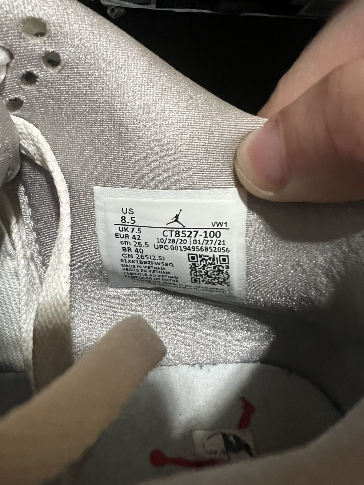 Jordan Brand Jordan 4 Retro White Oreo CT8527 100 Size US 8.5 / EU 41-42 - 9 Thumbnail