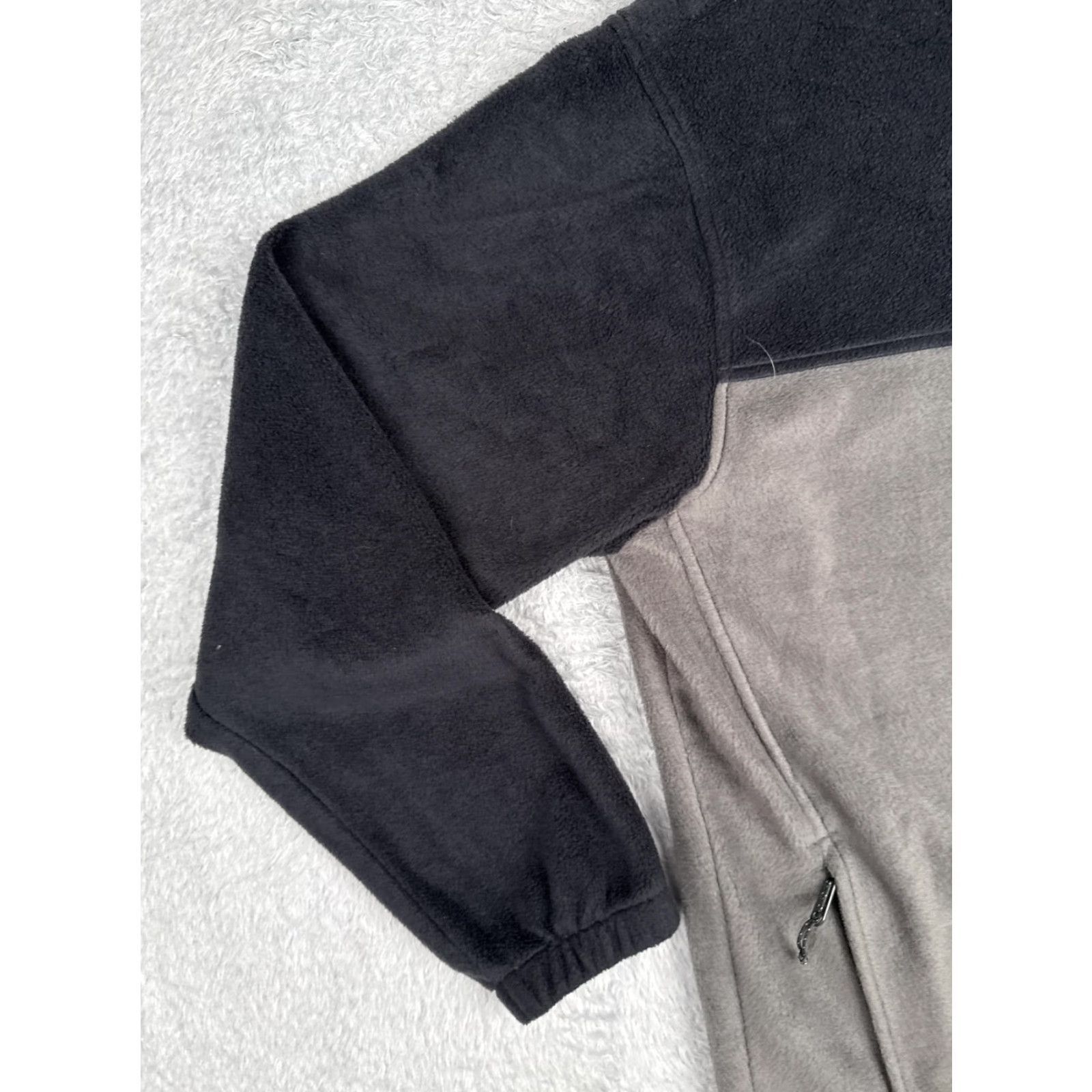 Vintage Columbia Jacket Mens 2XL Fleece Full Zip Outdoor Hiking Coat Gray Black Zip Pockets Columbia Logo Size US XXL / EU 58 / 5 - 4 Thumbnail