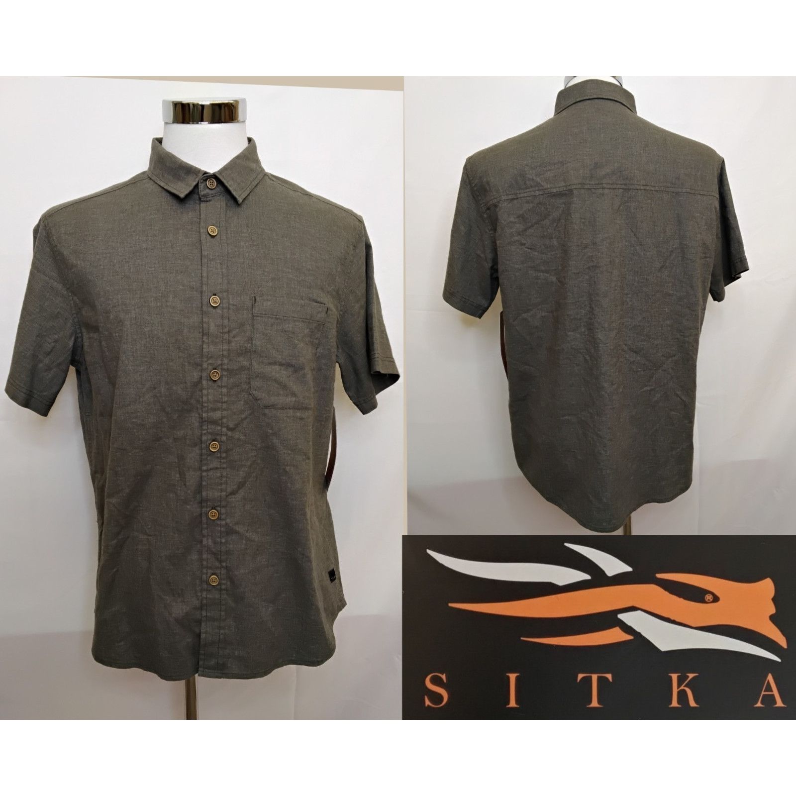 Other Sitka Gear Ambray Short Sleeve Shirt Men's L Gray NWT Size US L / EU 52-54 / 3 - 1 Thumbnail
