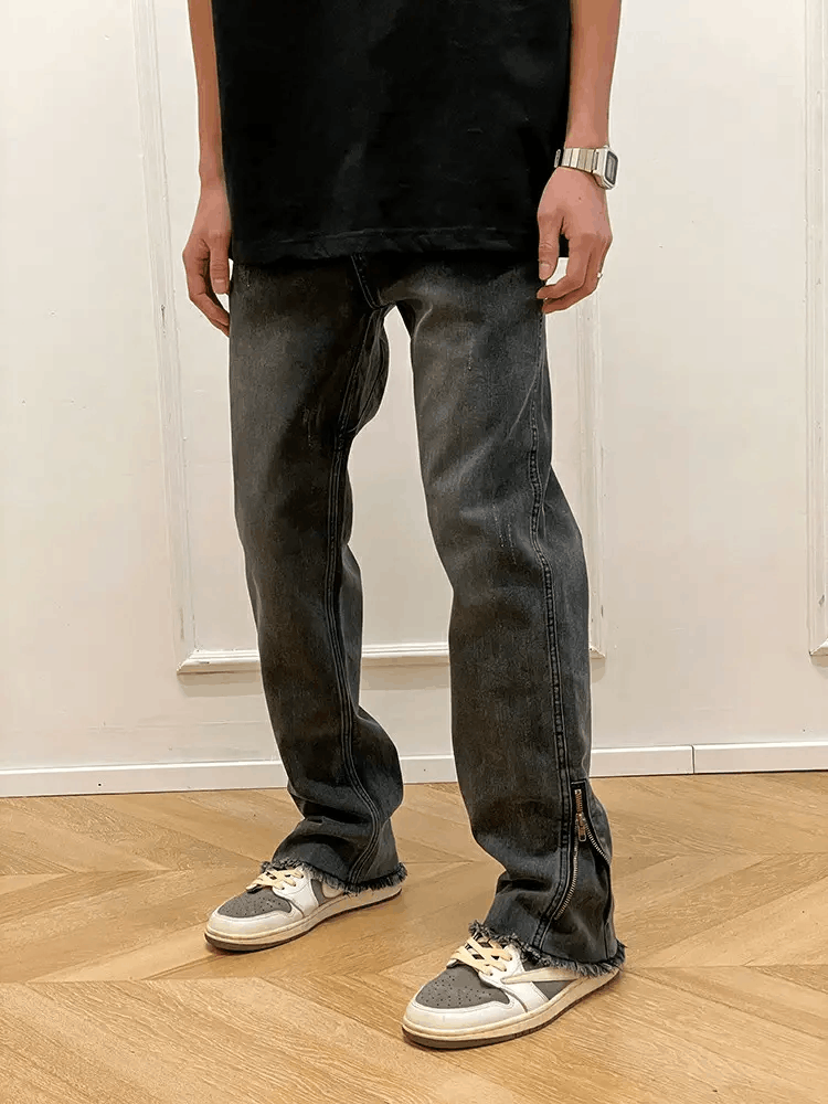 Jean × Vintage washed faded utility bootcut hiphop jeans Size US 32 / EU 48 - 2 Thumbnail