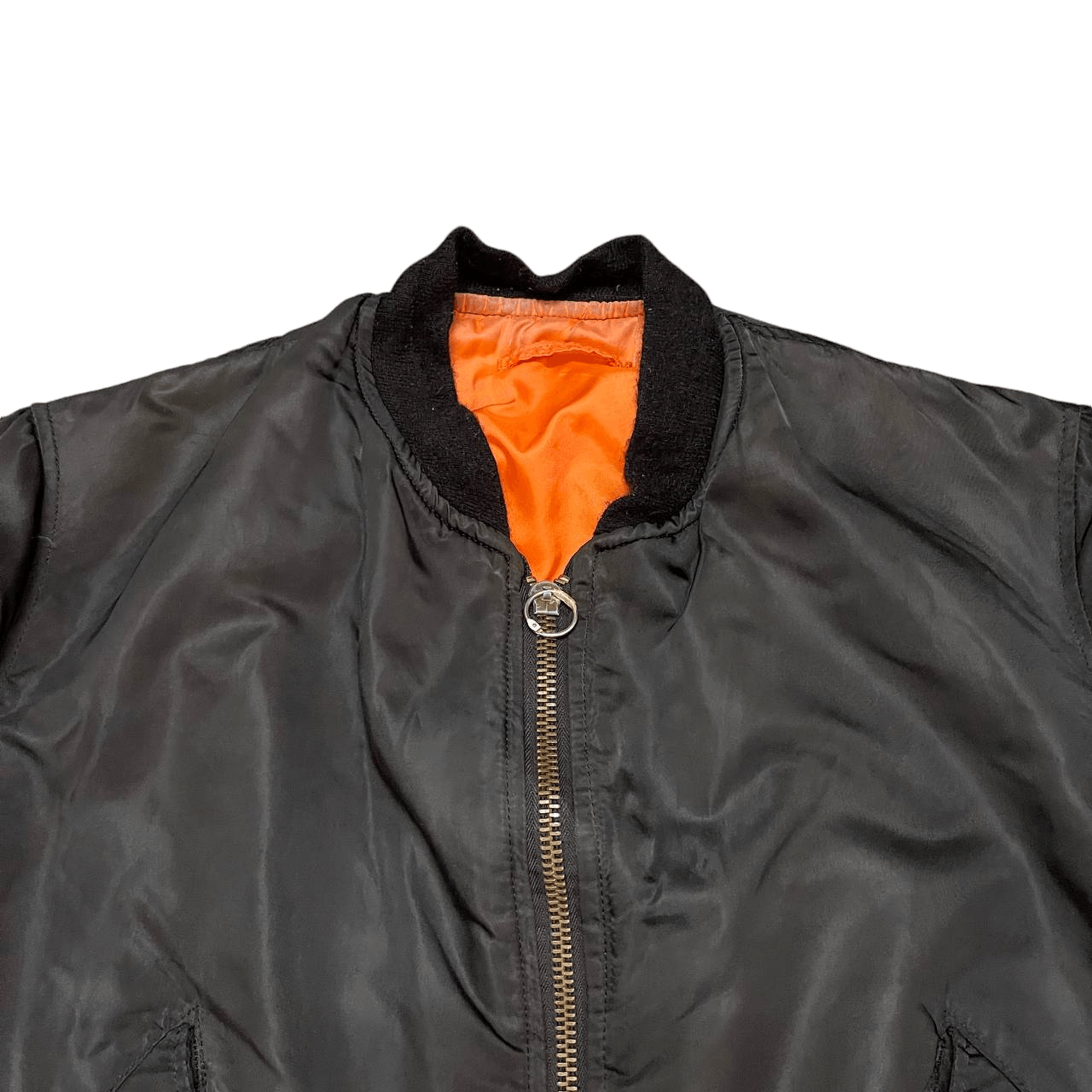 Alpha Industries Vintage Alpha Industries Ma 1 Bomber Jacket Military Black Size US XL / EU 56 / 4 - 3 Thumbnail