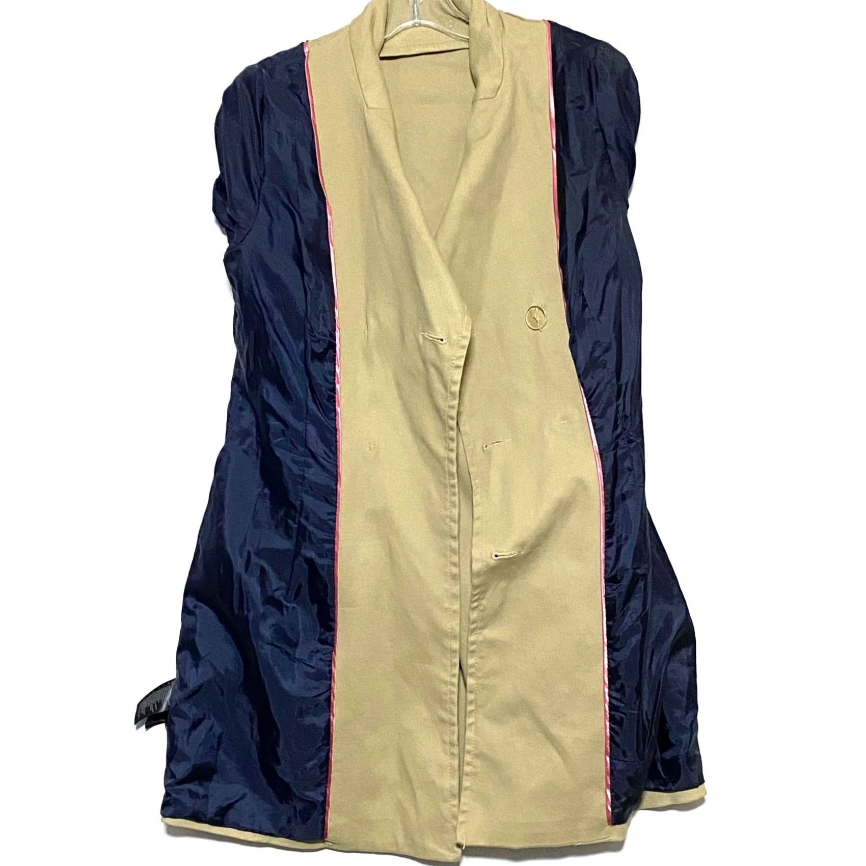 H&M H&M Trench Coat Womens 6 Double Breasted Khaki Office Preppy Timeless Casual Workwear Coat Size M / US 6-8 / IT 42-44 - 4 Thumbnail