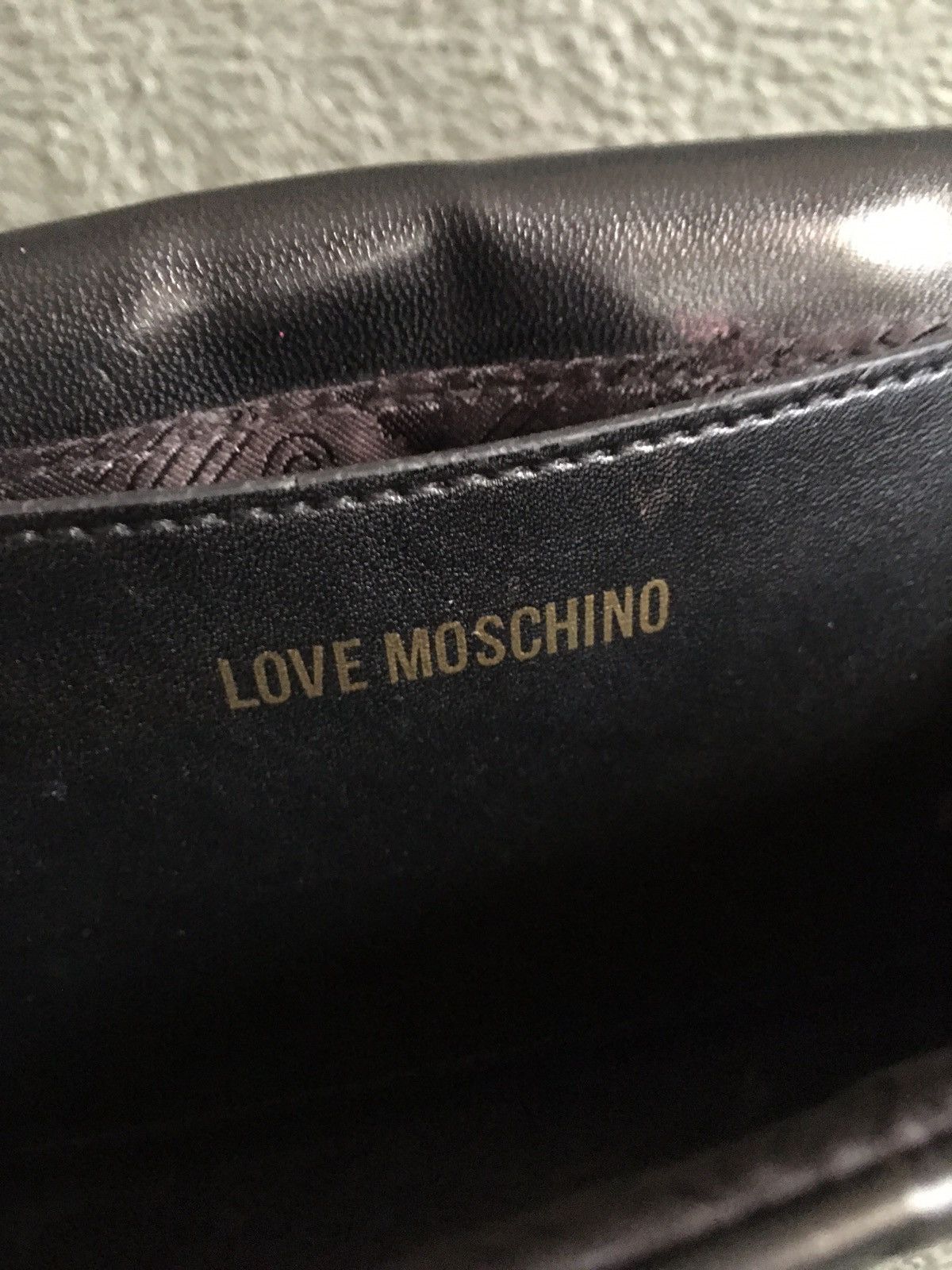 Love Moschino × Moschino Love Moschino Quilted Chain Shoulder Coated Black Bag Size ONE SIZE - 13 Thumbnail