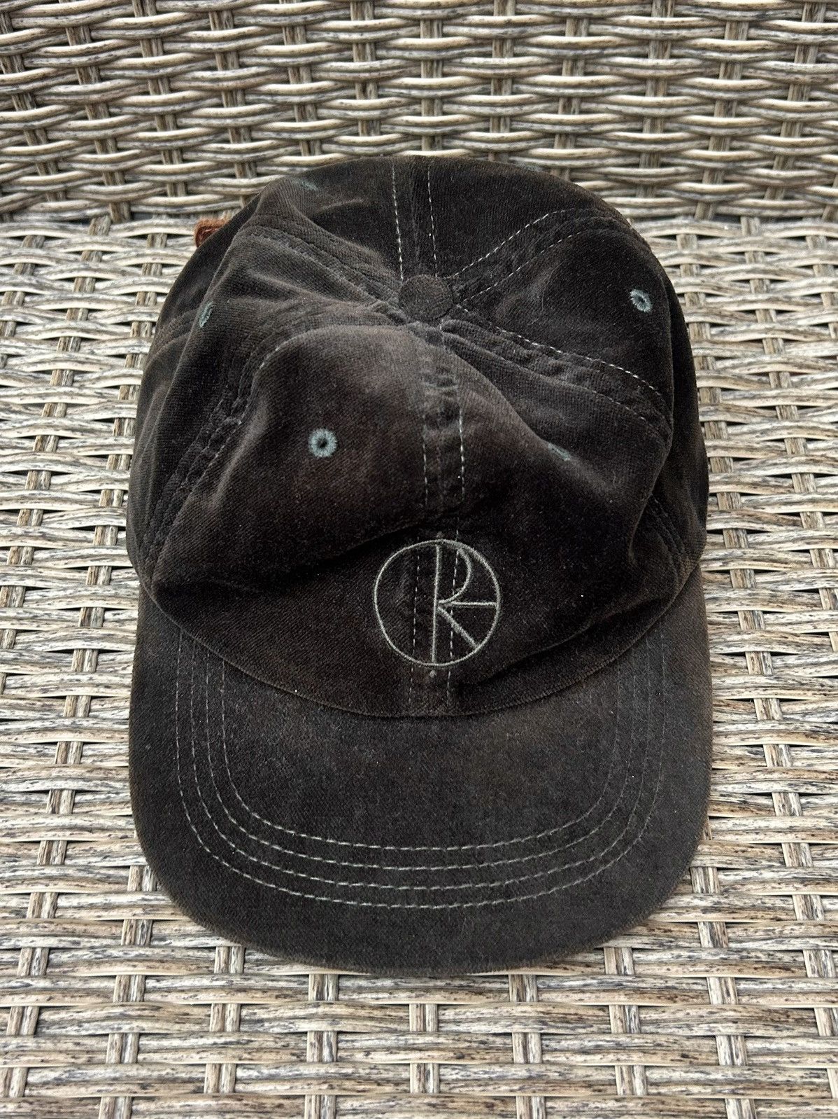 Polar Skate Co. Polar Skate Co Green Velour Velvet Cap OSFA Size ONE SIZE - 4 Thumbnail