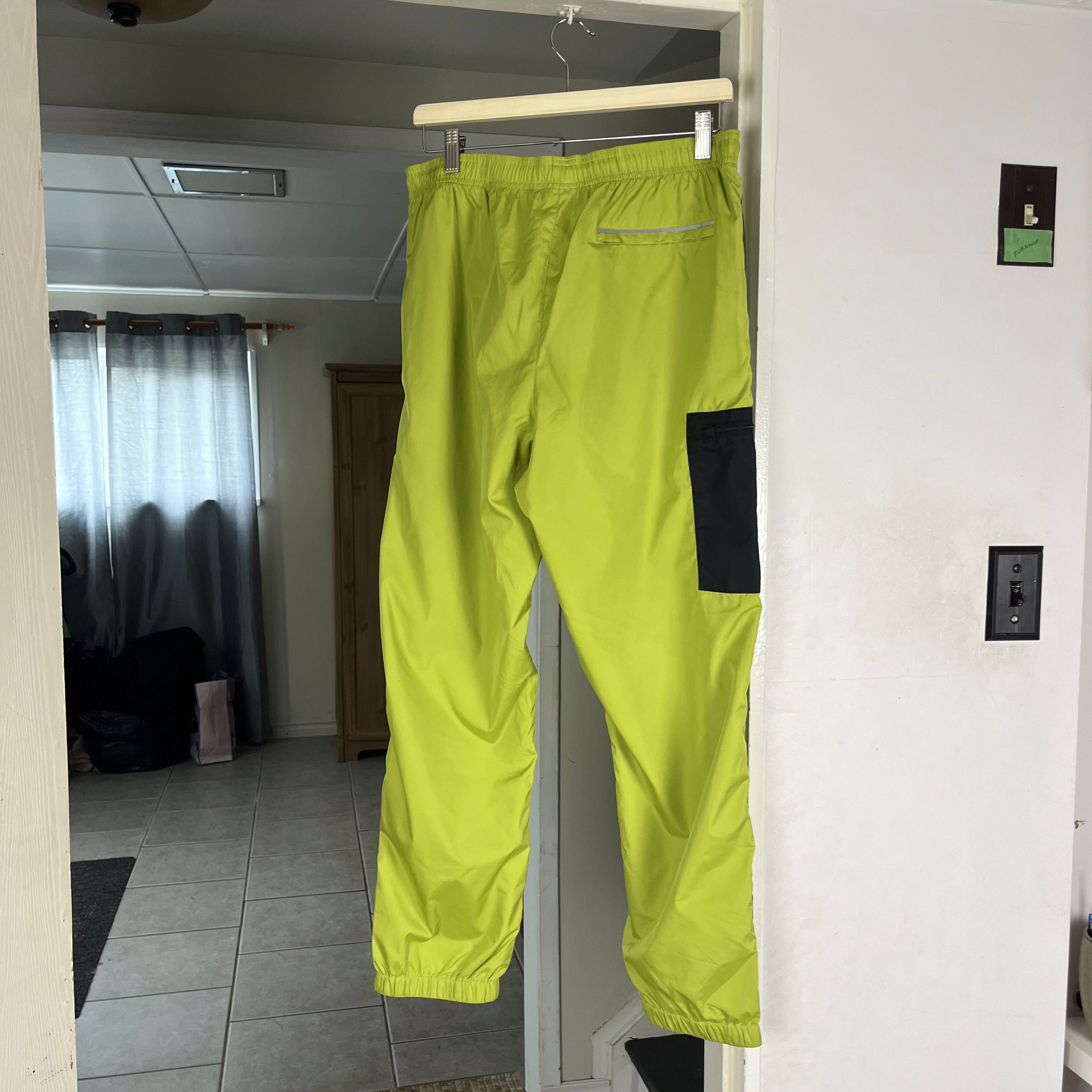 Stussy Stussy Side Pocket Nylon Mens Medium Track Pants Yellow Size US 32 / EU 48 - 3 Thumbnail