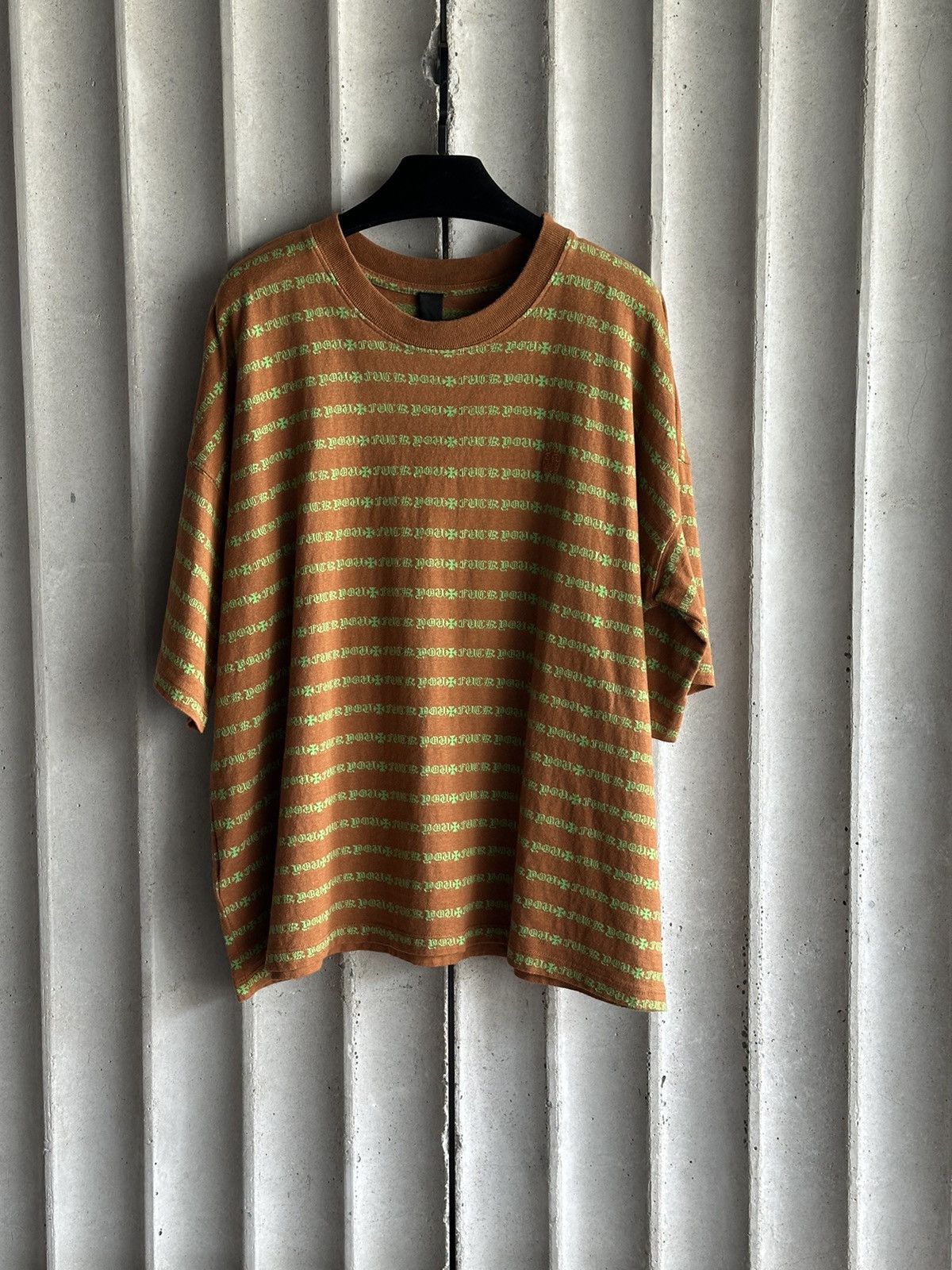 Chrome Hearts CHROME HEARTS TEE - STRIPE LOGO Size US L / EU 52-54 / 3 - 1 Thumbnail