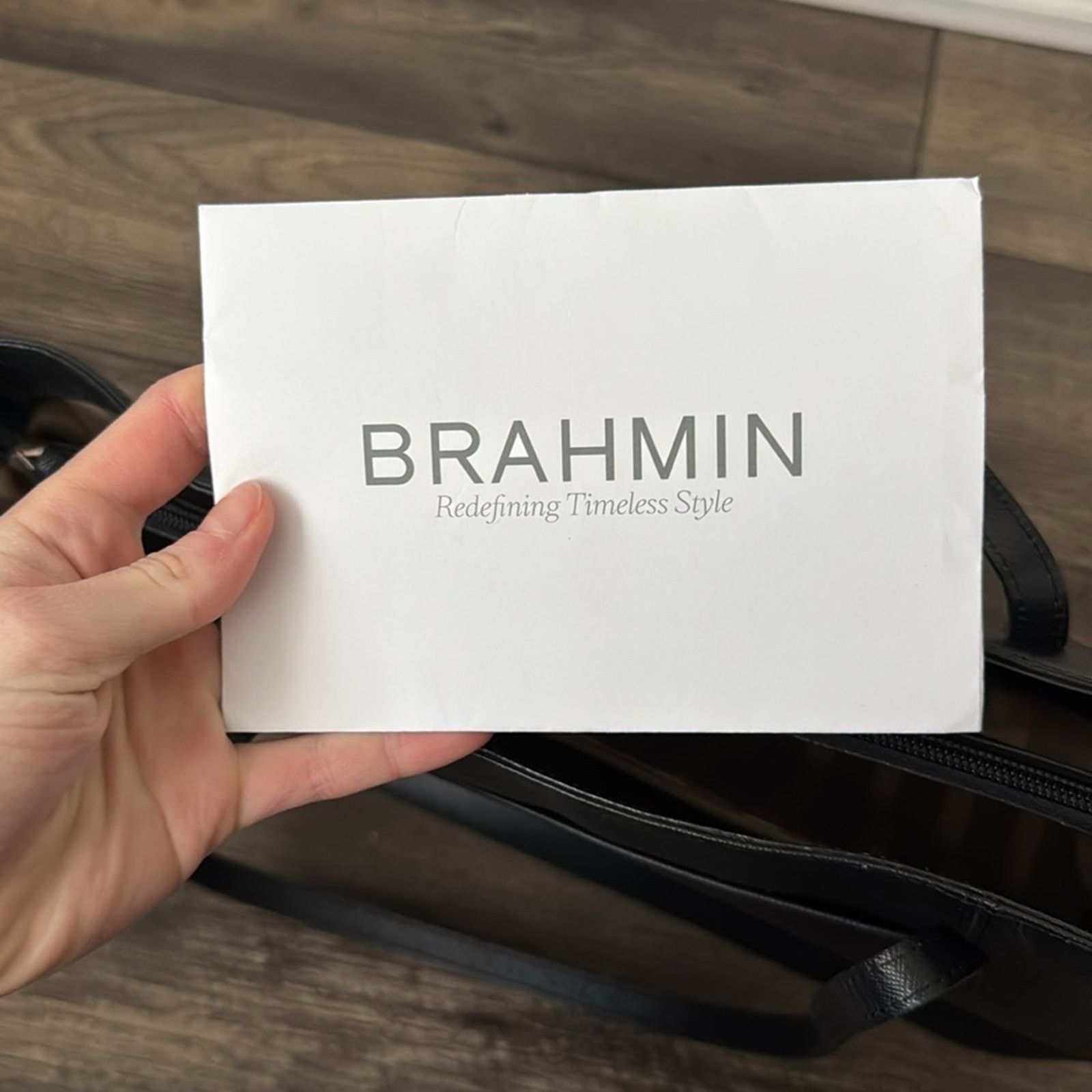 BRAHMIN Brahmin Avenue Leather Medium Tote in Black Bond Street Size ONE SIZE - 8 Thumbnail