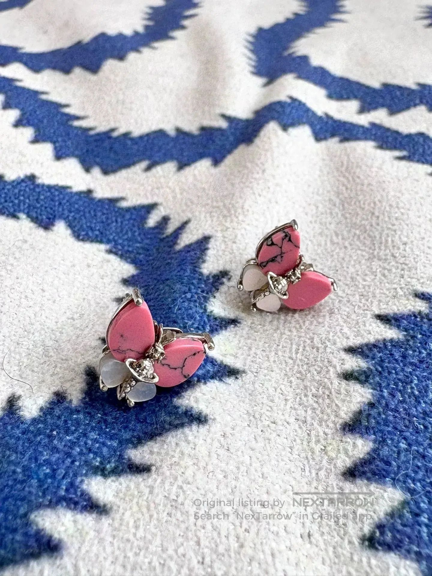Vivienne Westwood vivienne westwood pink butterfly earrings. Size ONE SIZE - 1 Thumbnail