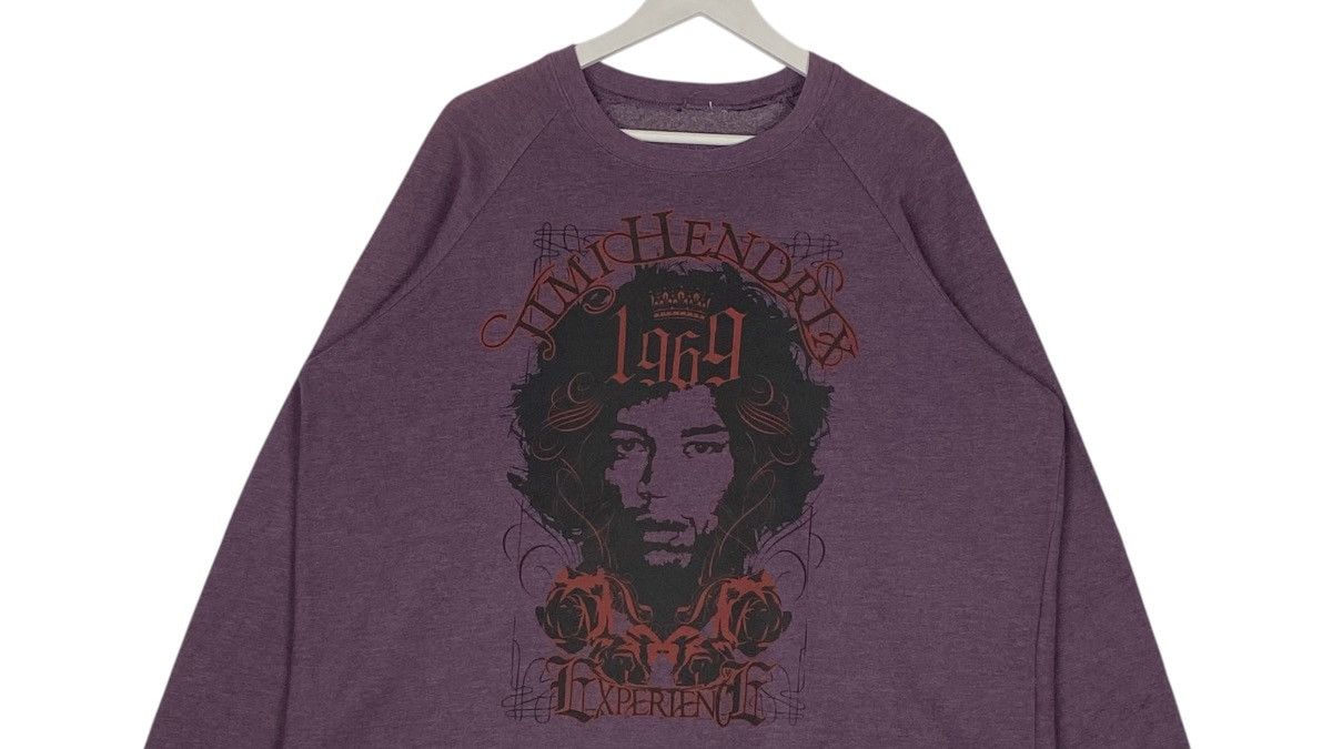 Designer × Jimi Hendrix × Vintage Vintage Jimi Hendrix 1969 Crewneck Sweatshirt Purple Size US L / EU 52-54 / 3 - 4 Thumbnail