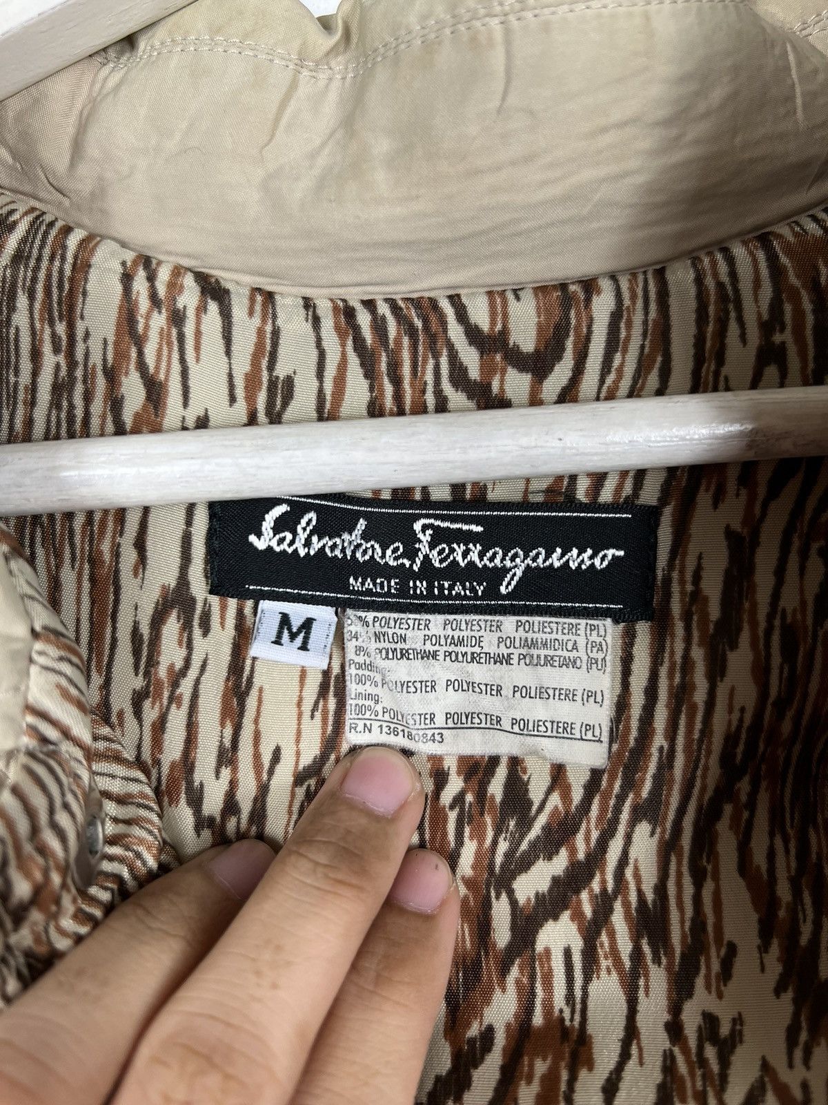 Salvatore Ferragamo 🔥 SALVATORE FERRAGAMO QUILTED DIAMOND JACKET MADE IN ITALY Size US M / EU 48-50 / 2 - 13 Thumbnail