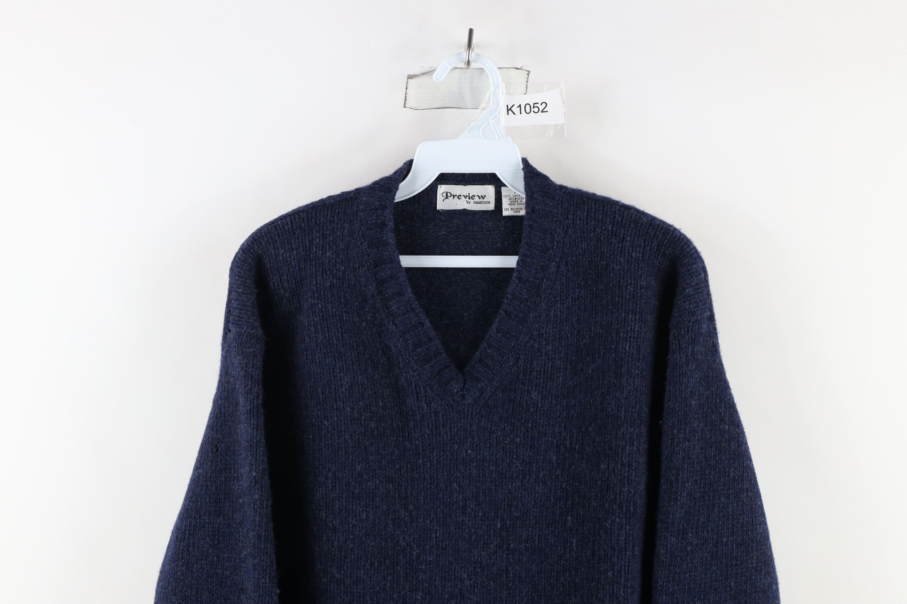 Vintage Vintage 90s Streetwear Chunky Ribbed Lambswool Knit Sweater Size US M / EU 48-50 / 2 - 2 Thumbnail