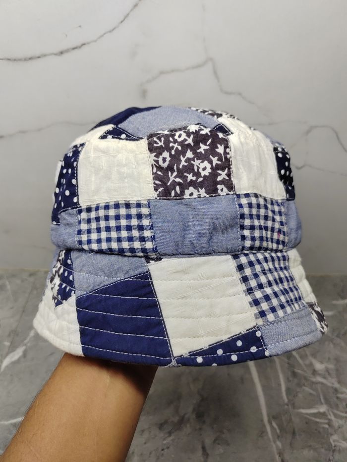 Japanese Brand Vintage Patchwork Japanese Style Bucket Hat Size ONE SIZE - 1 Thumbnail