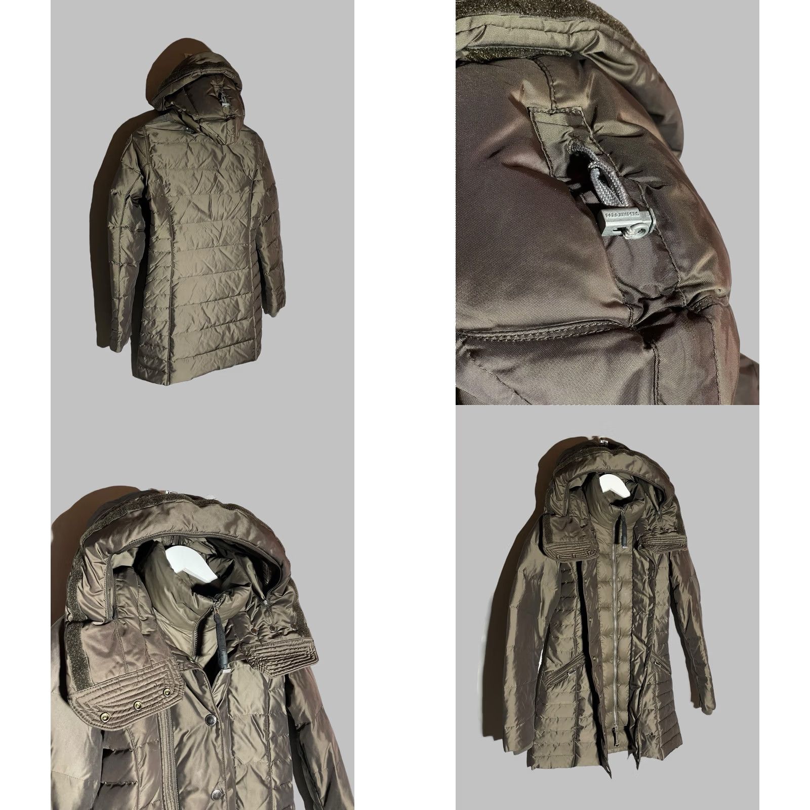 Parajumpers Parajumpers Jacket Long Down Special Edition 5 Year Anniversary Women S Check Photo Zipper Logo Long Sleeve Parajumpers Size S / US 4 / IT 40 - 9 Thumbnail