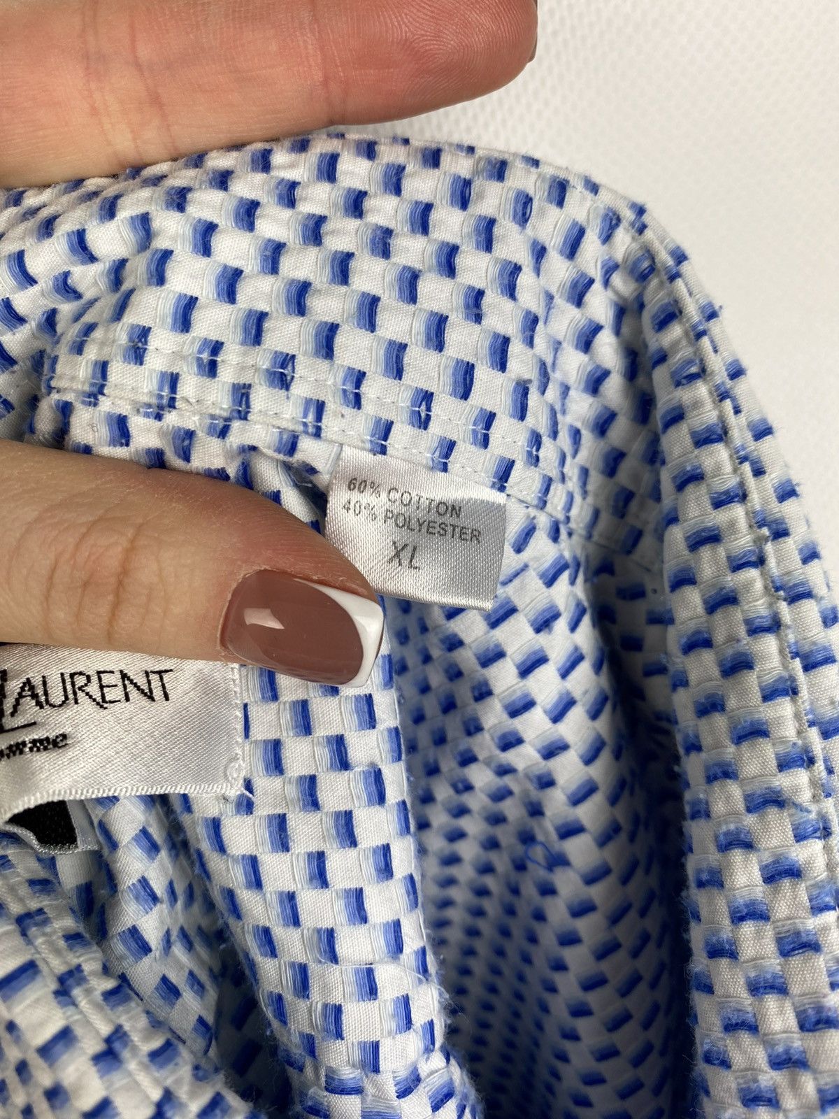 Yves Saint Laurent VtG YSL Yves Saint Laurent Long Sleeve Heavy Button Up Shirt Size US XL / EU 56 / 4 - 19 Thumbnail