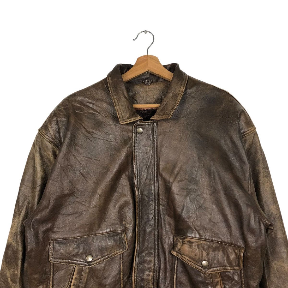Japanese Brand VINTAGE PARACHUTE BIKER LEATHER JACKET BLANKET ISSEY MIYAKE Size US L / EU 52-54 / 3 - 5 Thumbnail