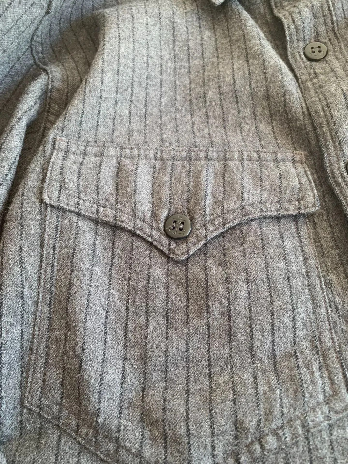 Freewheelers Freewheelers US Navy Officer Cotton Wool Shirt. Size US L / EU 52-54 / 3 - 5 Thumbnail