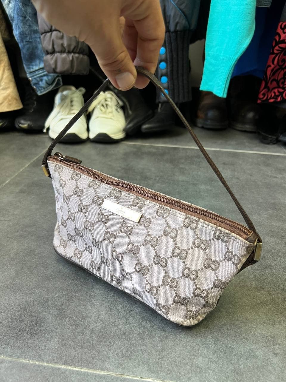 Gucci GUCCI BOAT POCHETTE GG monogram pink canvas BAG Size ONE SIZE - 1 Thumbnail