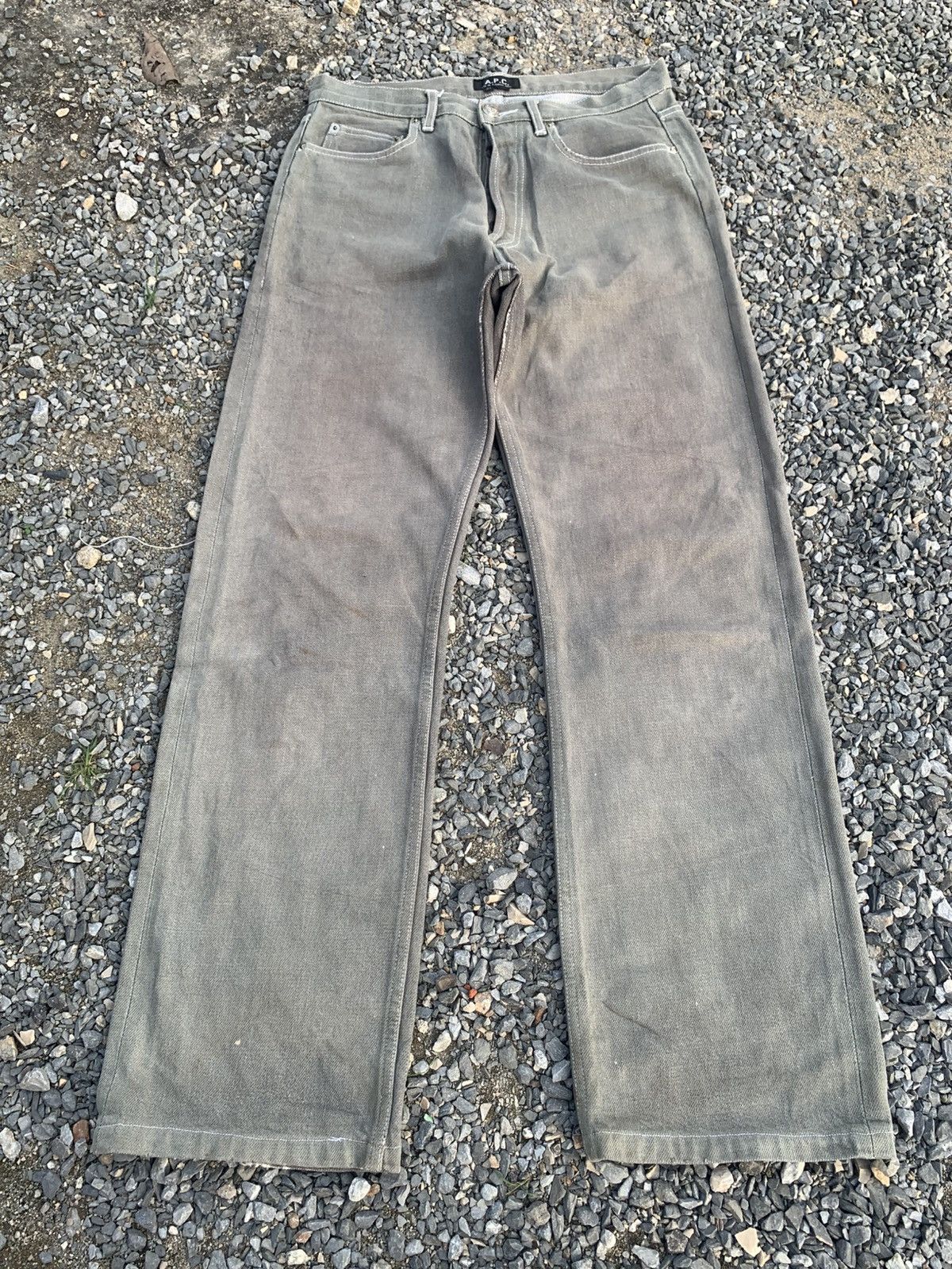 A.P.C. A.P.C SELVEDGE SUNFADED RUSTY DISTRESSED DENIM Size US 29 - 6 Thumbnail