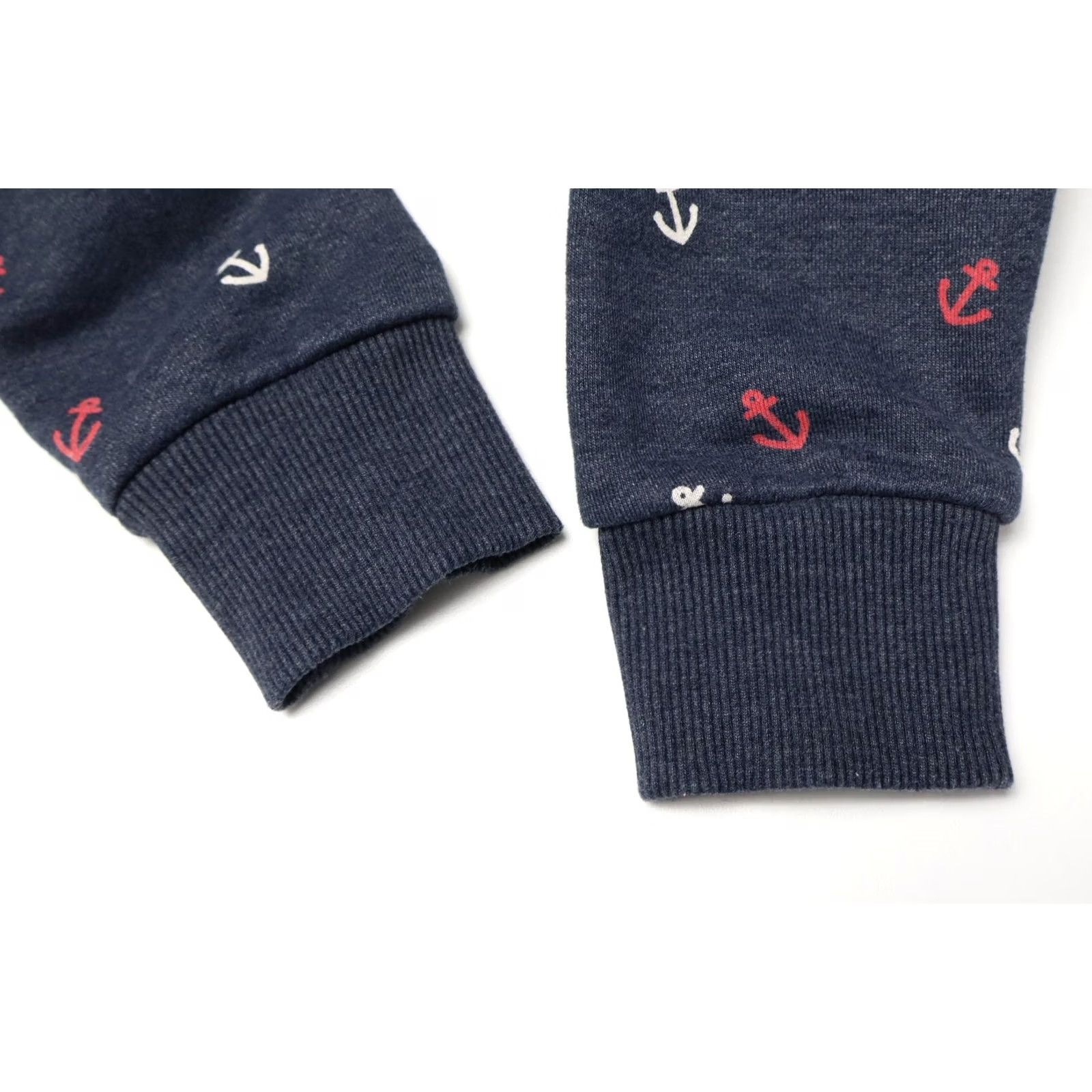 Vintage Naketano Sweatshirt Women's SMALL Navy Blue Patterned Logo Pocket Hooded Size S / US 4 / IT 40 - 5 Thumbnail
