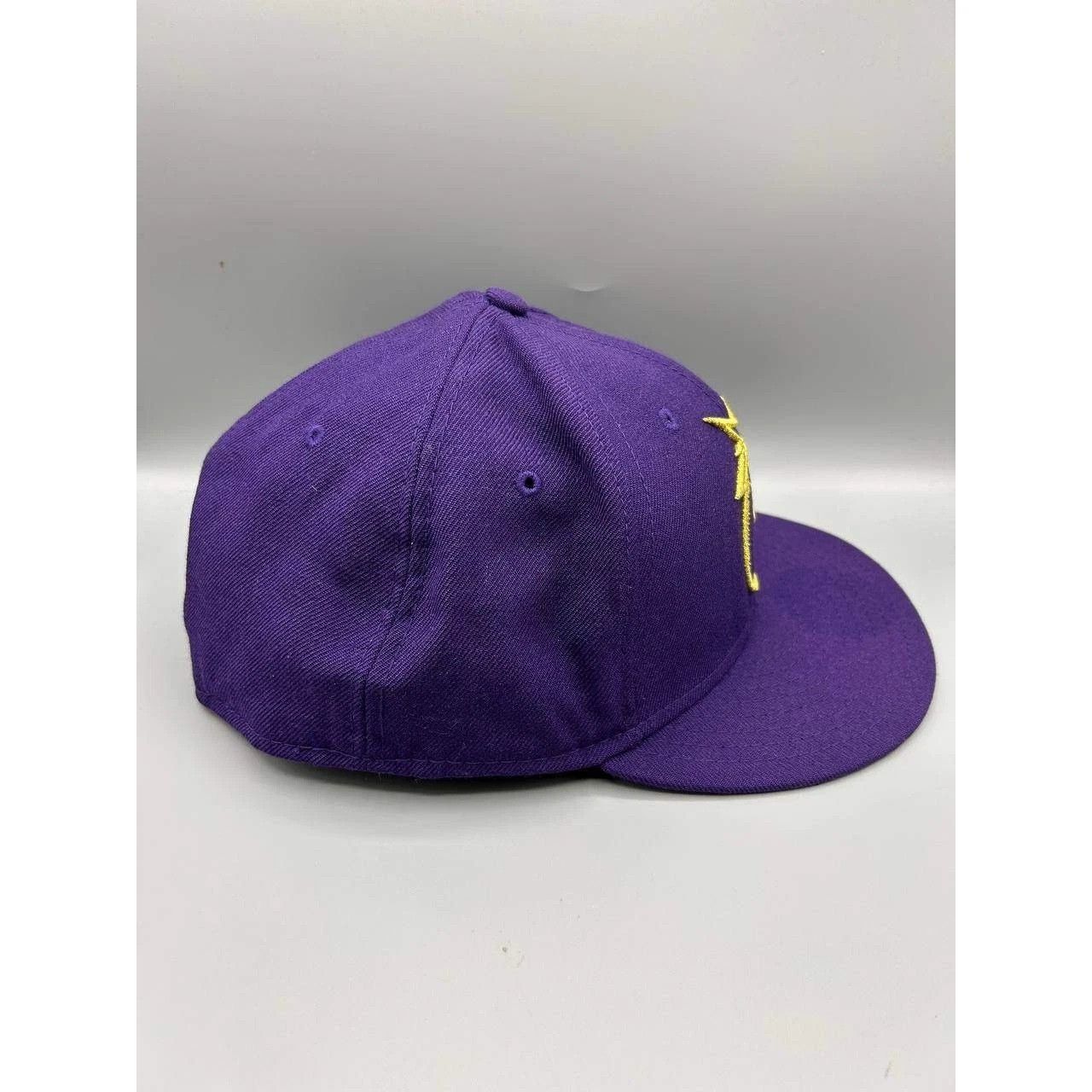 New Era The Hundreds Adam Bomb Hat Men 7 5/8 Purple MLB Fitted Wool Size ONE SIZE - 4 Thumbnail
