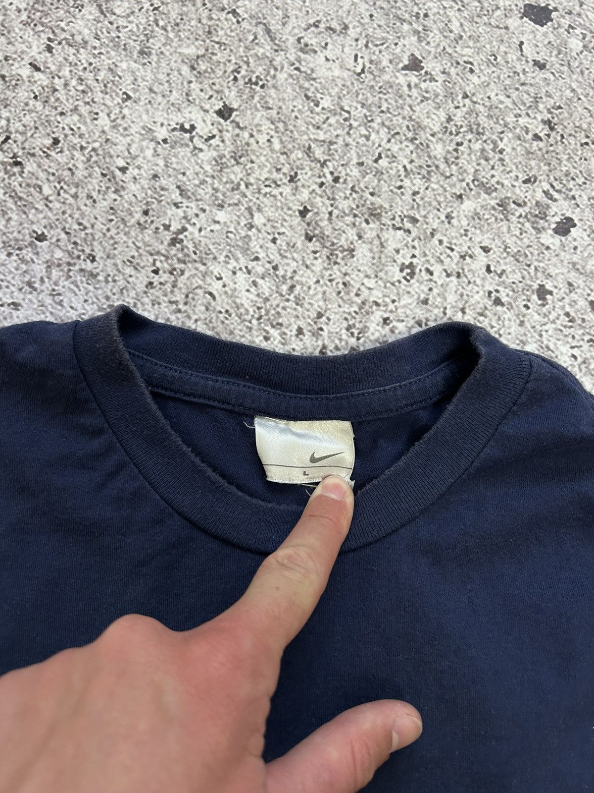 Nike × Vintage 🇺🇸 Vintage 90s Nike Swoosh T-shirt Made In USA Y2K Hype Size US L / EU 52-54 / 3 - 8 Thumbnail