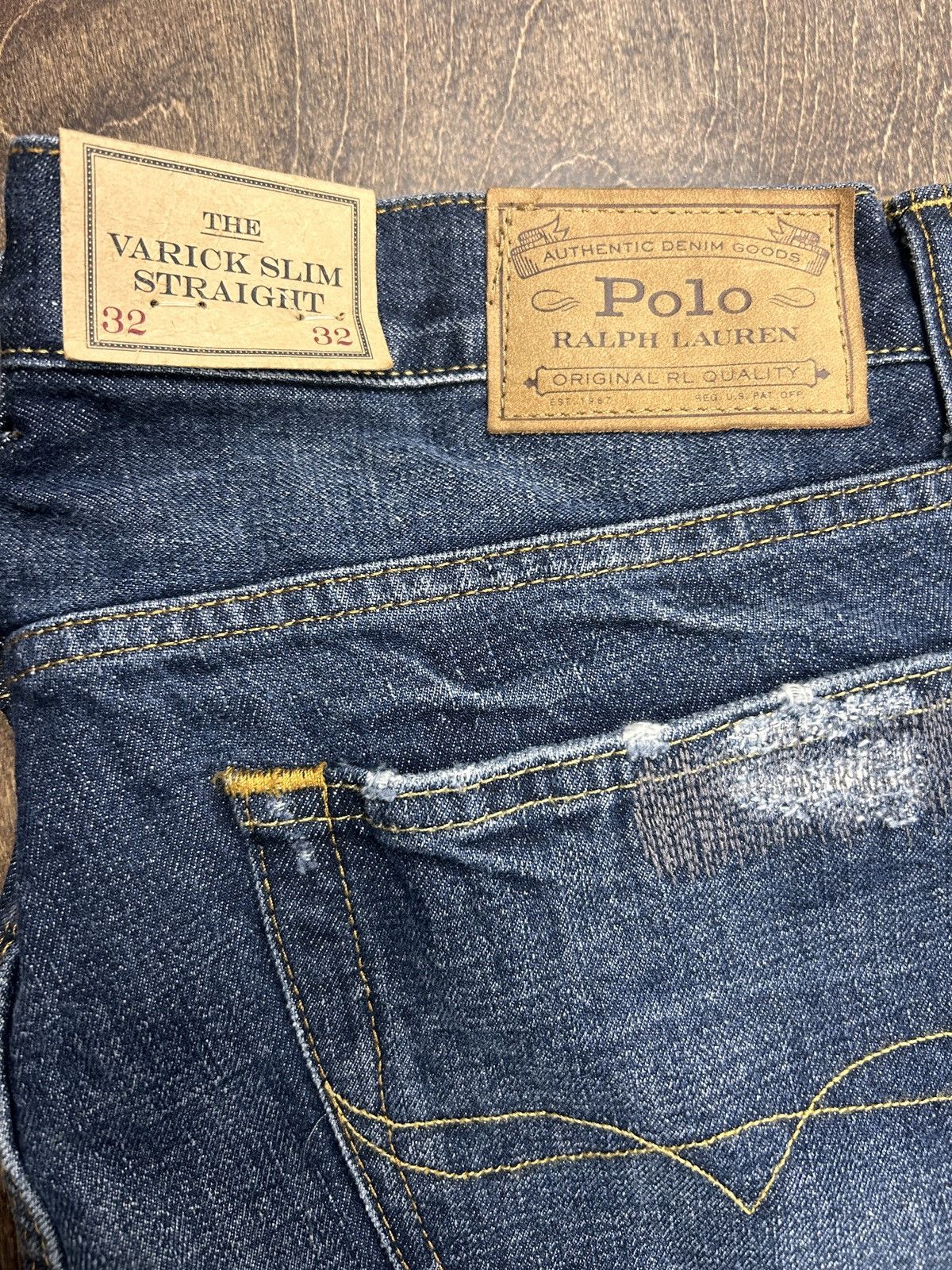 Polo Ralph Lauren Ralph Lauren Varrick Slim Straight Denim Jeans 32x32 Size US 32 / EU 48 - 2 Thumbnail