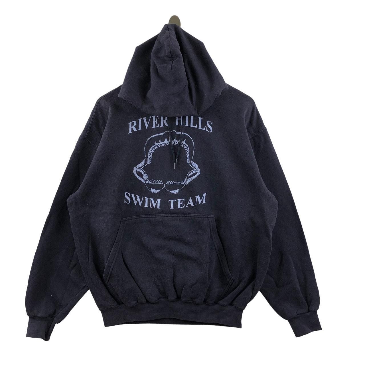 Champs Sport Vintage CHAMPS SPORT River Hills Swim Team Hoodie Sweatshirt Size XL / US 12-14 / IT 48-50 - 1 Thumbnail