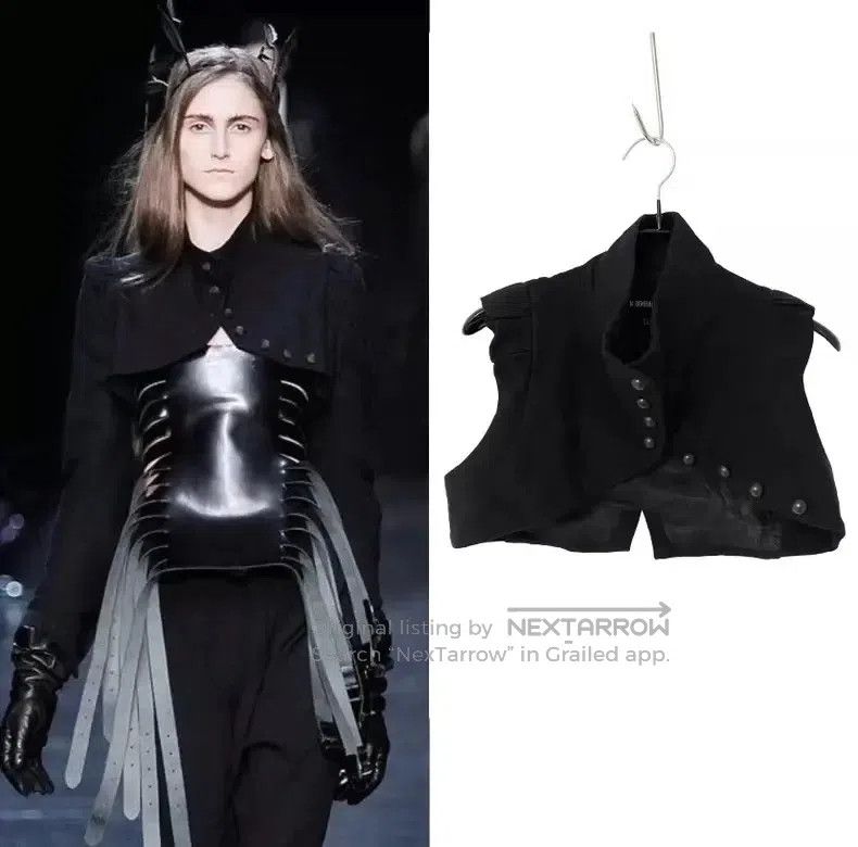 Ann Demeulemeester ANN DEMEULEMEESTER size48 09FW jacquard vest| Size L / US 10 / IT 46 - 7 Thumbnail