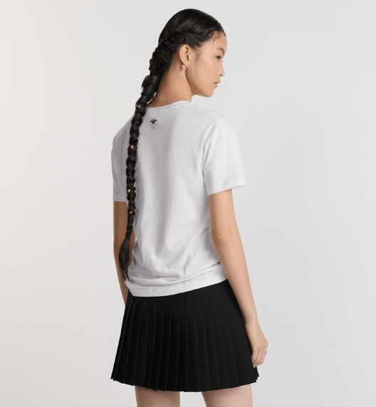 Dior o1w1db10326 513T09 T-Shirt in White/Black Size XS / US 0-2 / IT 36-38 - 5 Thumbnail