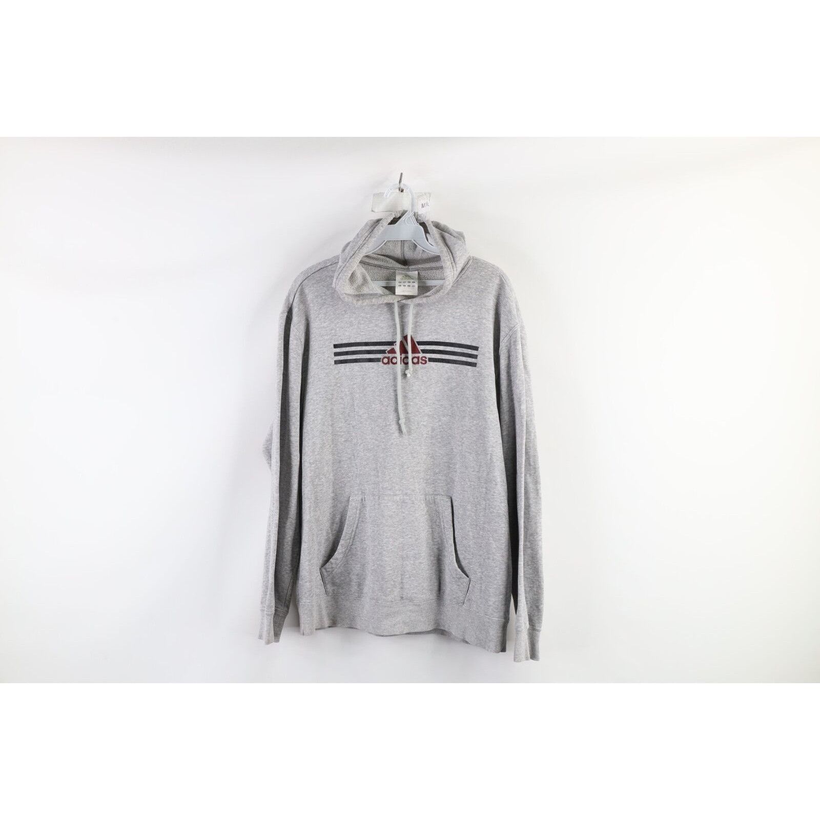 Adidas × Vintage Vintage Adidas Spell Out Center Logo Hoodie Sweatshirt Size US S / EU 44-46 / 1 - 1 Thumbnail