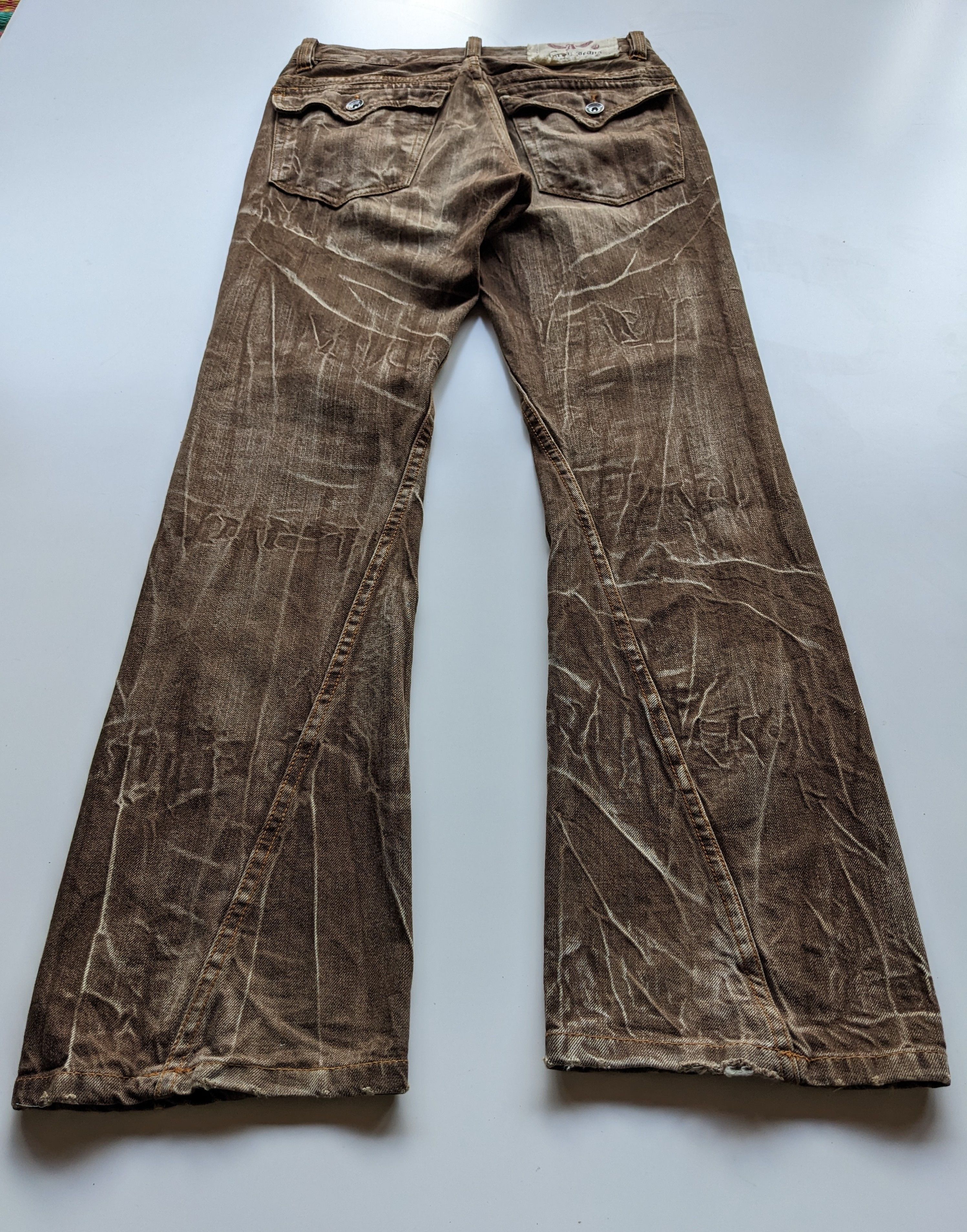 Le Grande Bleu (L.G.B.) × Tornado Mart Vintage 2006 clawmark flare jeans like tornado mart Size US 31 - 2 Thumbnail