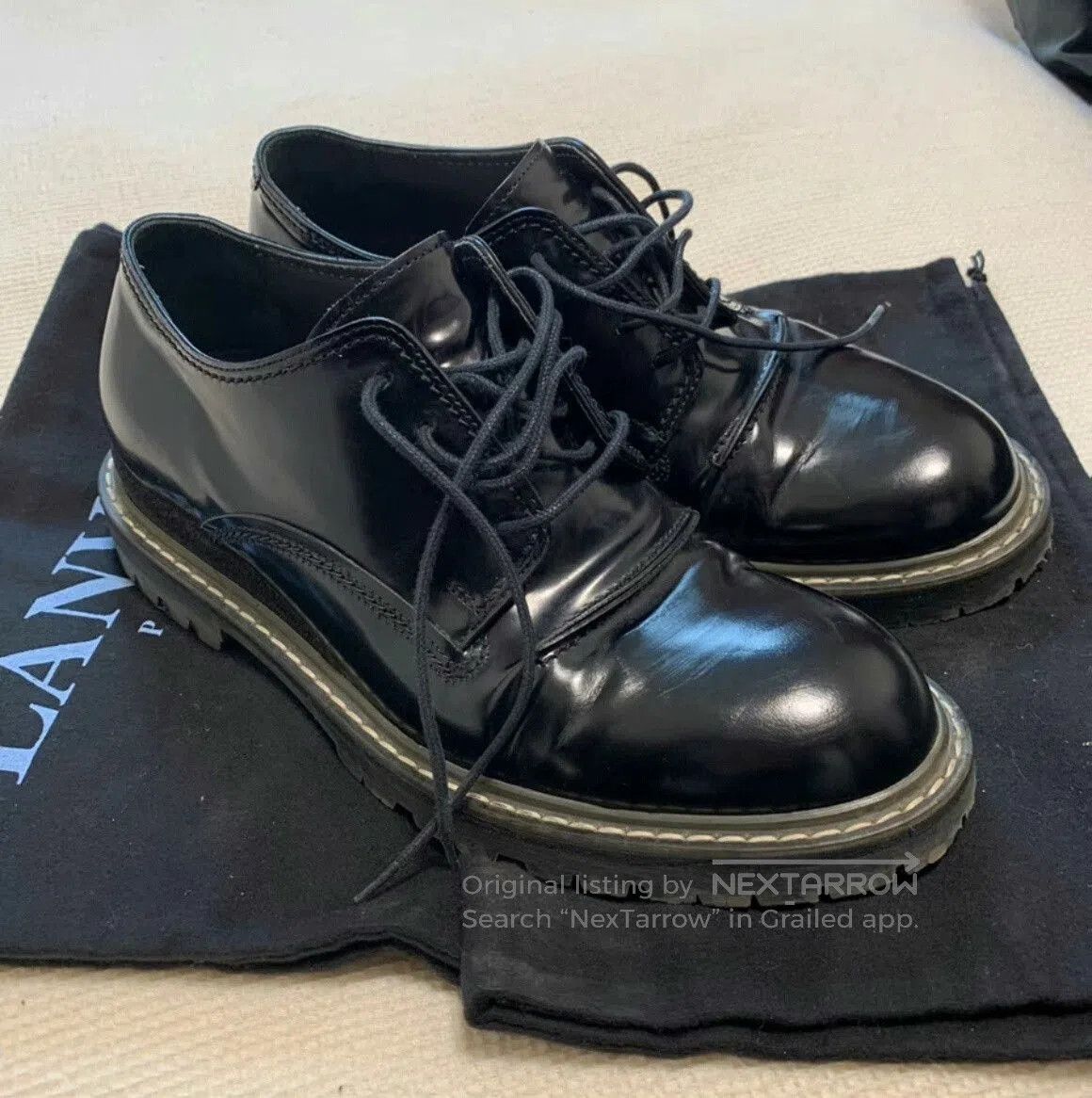Lanvin Lanvin Derby Shoes with Hidden Height Increase. Size US 7 / EU 40 - 6 Thumbnail