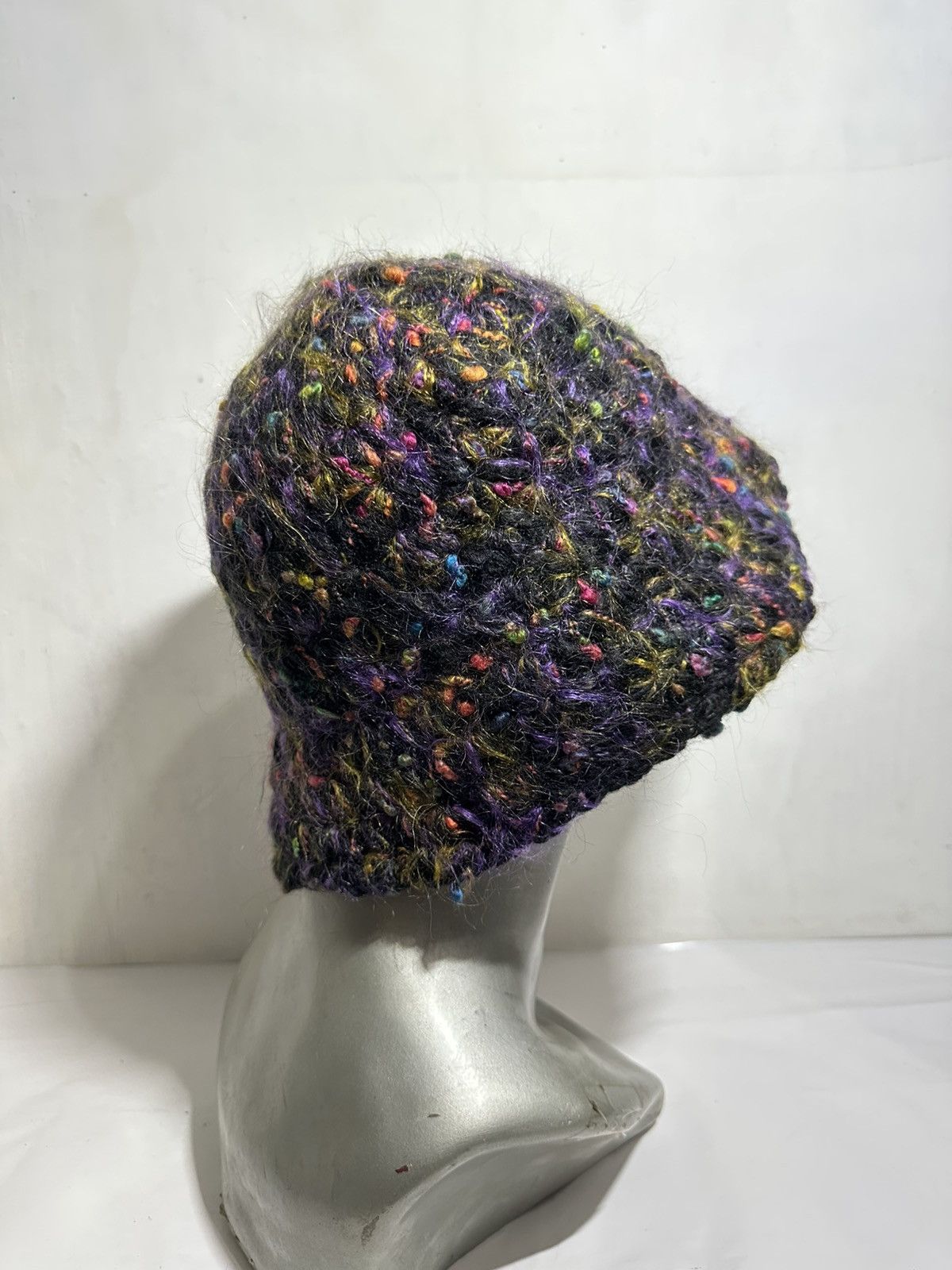 Handmade Unknown Multicolor Mohair Bucket Hats Size ONE SIZE - 7 Thumbnail