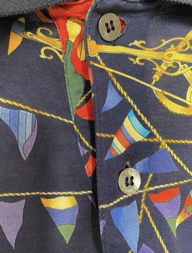Leonard Paris × Vintage Luxury Leonard Paris Homme full floral print polo size Xxl Size US XXL / EU 58 / 5 - 3 Thumbnail
