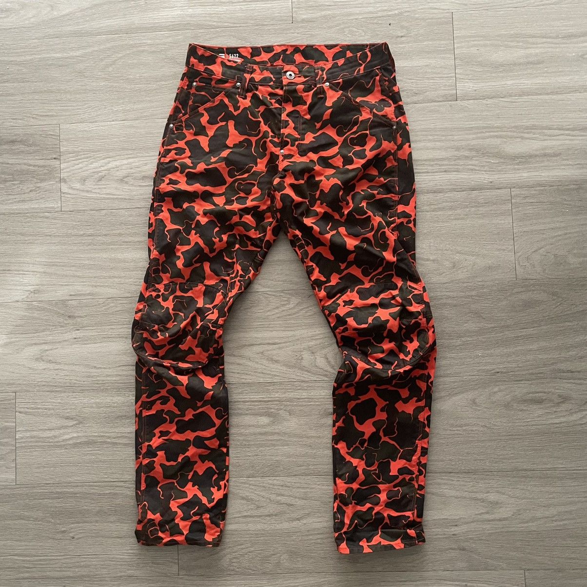 G-Star × Pharrell Pharrell x GSTAR Elwood 25 orange camo duck jacket pants Size US 30 / EU 46 - 12 Thumbnail