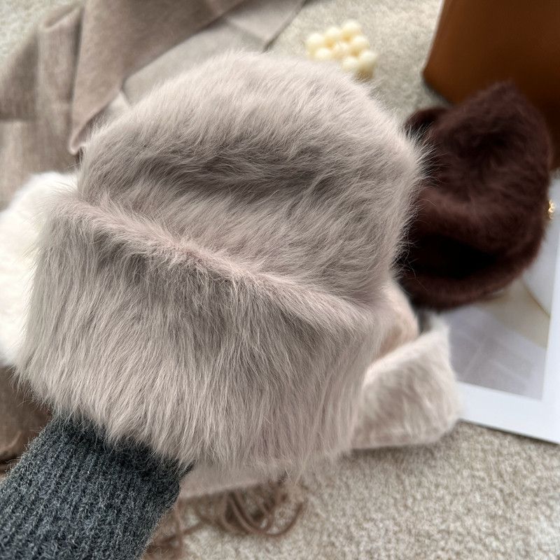 Japanese Brand × Other Rabbit White Fur Beanie Hat Size ONE SIZE - 3 Thumbnail