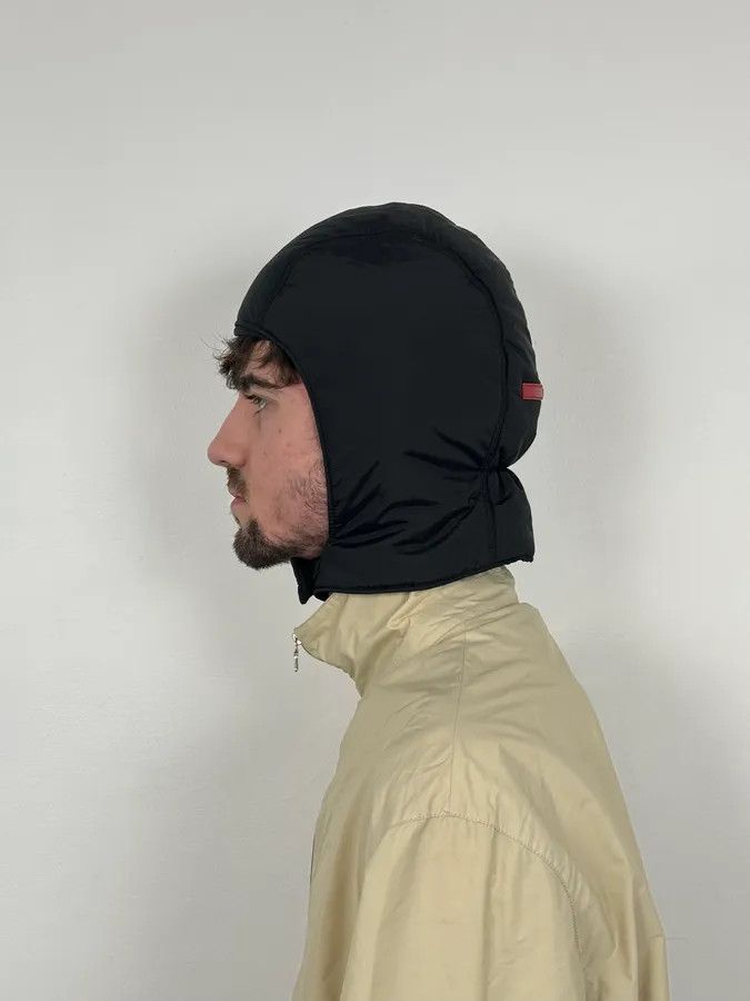 Prada AW1999 Prada Linea Rossa Black Nylon Puffer Hood Size ONE SIZE - 3 Thumbnail